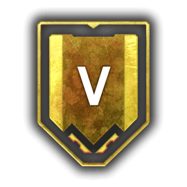 Gold rank emblem
